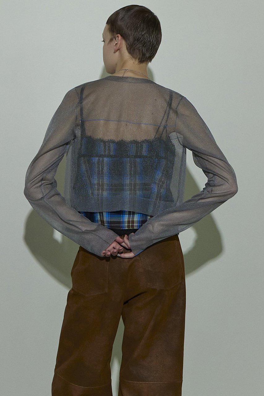 【メゾンスペシャル/MAISON SPECIAL】のColor Line Sheer Knit Cardigan/カラーラインシアーカーディガン 人気、トレンドファッション・服の通販 founy(ファニー) 　ファッション　Fashion　レディースファッション　Fashion for Women　トップス・カットソー　Cut & Sew Tops　ニット　Knit Tops & Sweaters　カーディガン・羽織り　Layered Style Cardigans　カーディガン　Cardigan, Knitwear　コンパクト　Compact, Small Size　シアー　Sheer, See-Through　シンプル　Simple, Minimal　メッシュ　Mesh, Net Fabric　鹿の子　Piqué, Kanoko Fabric　other-7|ID: prp329100004608377 ipo3291000000032935682
