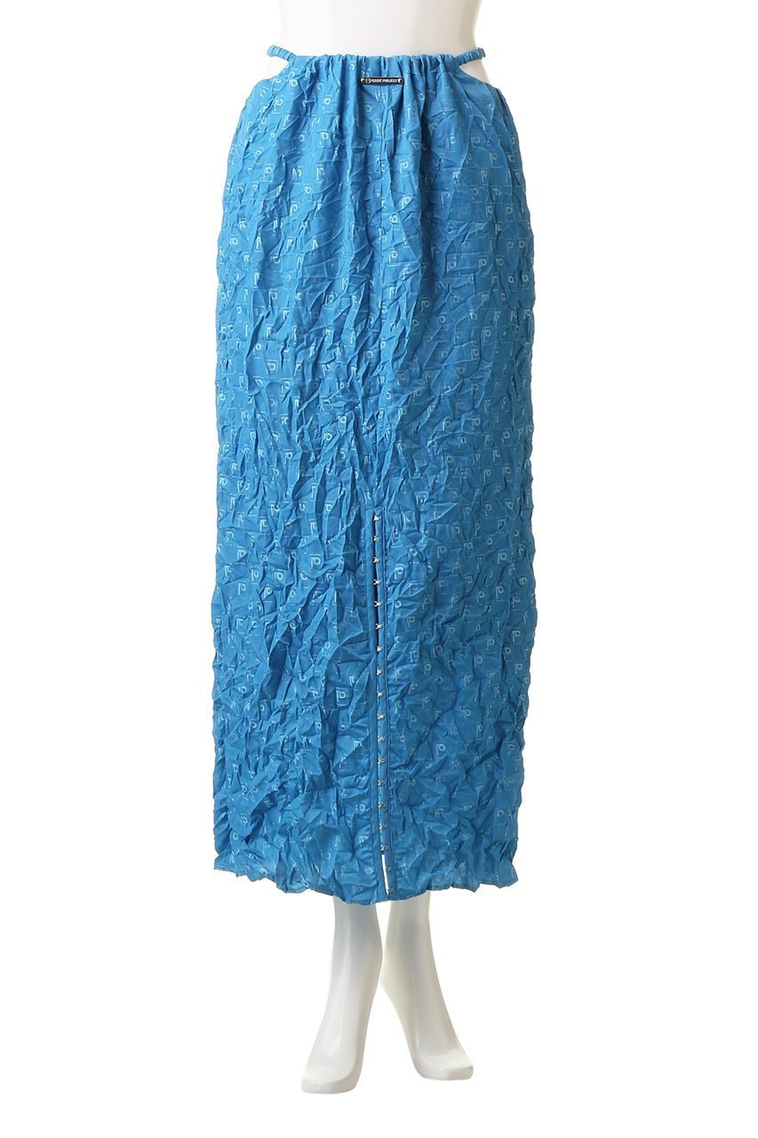 【プランク プロジェクト/PRANK PROJECT】のPジャガードワッシャープリーツスカート / P Jacquard Washed Pleats Skirt 人気、トレンドファッション・服の通販 founy(ファニー) 　ファッション　Fashion　レディースファッション　Fashion for Women　スカート　Skirts　プリーツスカート / 上品フェミニンスタイル　Pleated Skirts　ロングスカート　Long Skirts / Maxi & Midi Skirts　サテン　Satin, Glossy Fabric　スリット　Slit, Slit Detail　プリント　Print, Printed Pattern　プリーツ　Pleats, Pleated　ロング　Long, Long-Length　ワッシャー　Washer, Crinkled Finish　エレガント 上品　Elegant　other-2|ID: prp329100004608382 ipo3291000000032935869