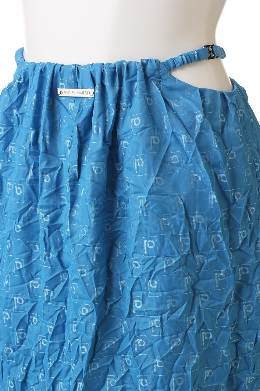【プランク プロジェクト/PRANK PROJECT】のPジャガードワッシャープリーツスカート / P Jacquard Washed Pleats Skirt 人気、トレンドファッション・服の通販 founy(ファニー) 　ファッション　Fashion　レディースファッション　Fashion for Women　スカート　Skirts　プリーツスカート / 上品フェミニンスタイル　Pleated Skirts　ロングスカート　Long Skirts / Maxi & Midi Skirts　サテン　Satin, Glossy Fabric　スリット　Slit, Slit Detail　プリント　Print, Printed Pattern　プリーツ　Pleats, Pleated　ロング　Long, Long-Length　ワッシャー　Washer, Crinkled Finish　エレガント 上品　Elegant　other-5|ID: prp329100004608382 ipo3291000000032935897