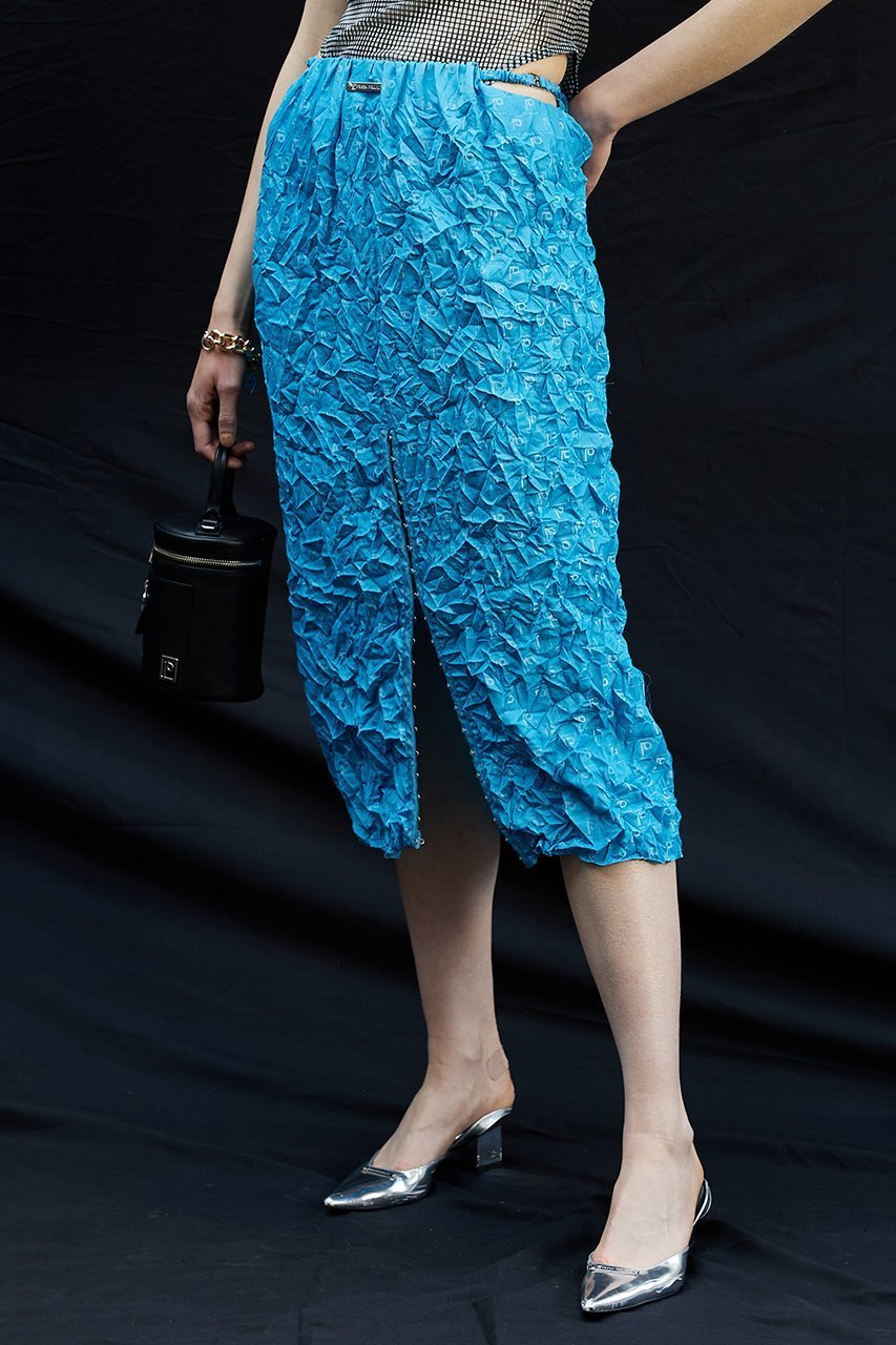 【プランク プロジェクト/PRANK PROJECT】のPジャガードワッシャープリーツスカート / P Jacquard Washed Pleats Skirt 人気、トレンドファッション・服の通販 founy(ファニー) 　ファッション　Fashion　レディースファッション　Fashion for Women　スカート　Skirts　プリーツスカート / 上品フェミニンスタイル　Pleated Skirts　ロングスカート　Long Skirts / Maxi & Midi Skirts　サテン　Satin, Glossy Fabric　スリット　Slit, Slit Detail　プリント　Print, Printed Pattern　プリーツ　Pleats, Pleated　ロング　Long, Long-Length　ワッシャー　Washer, Crinkled Finish　エレガント 上品　Elegant　other-6|ID: prp329100004608382 ipo3291000000032935903