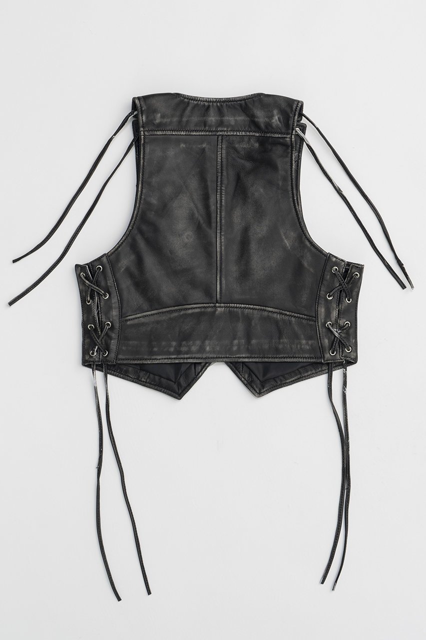 【プランク プロジェクト/PRANK PROJECT】のレザーバイカーベスト / Leather Biker Vest 人気、トレンドファッション・服の通販 founy(ファニー) 　ファッション　Fashion　レディースファッション　Fashion for Women　アウター　Coat / Outerwear Collection　レディースジャケット・軽アウター　Jackets　コンパクト　Compact, Small Size　ジャケット　Jacket, Outerwear　スウェット / スエット　Sweatshirt, Sweatwear　ベスト　Vest, Waistcoat　ポケット　Pocket, Pocket Detail　other-4|ID: prp329100004608389 ipo3291000000032936208
