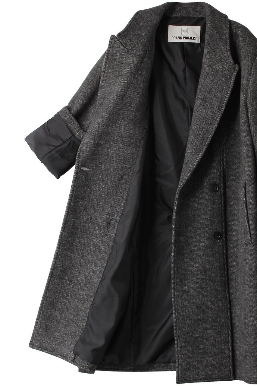 【プランク プロジェクト/PRANK PROJECT】のスリットコート/Slit Coat 人気、トレンドファッション・服の通販 founy(ファニー) 　ファッション　Fashion　レディースファッション　Fashion for Women　アウター　Coat / Outerwear Collection　コート・ロングコート・ピーコート　Long Coats, Peacoats & More　アシンメトリー　Asymmetrical Style　スリット　Slit, Slit Detail　フィット　Fit, Slim Fit　フロント　Front, Front Design　ロング　Long, Long-Length　other-6|ID: prp329100004608391 ipo3291000000032936242