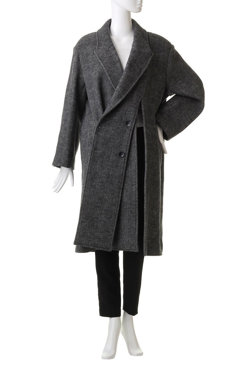 【プランク プロジェクト/PRANK PROJECT】のスリットコート/Slit Coat 人気、トレンドファッション・服の通販 founy(ファニー) 　ファッション　Fashion　レディースファッション　Fashion for Women　アウター　Coat / Outerwear Collection　コート・ロングコート・ピーコート　Long Coats, Peacoats & More　アシンメトリー　Asymmetrical Style　スリット　Slit, Slit Detail　フィット　Fit, Slim Fit　フロント　Front, Front Design　ロング　Long, Long-Length　other-7|ID: prp329100004608391 ipo3291000000032936249