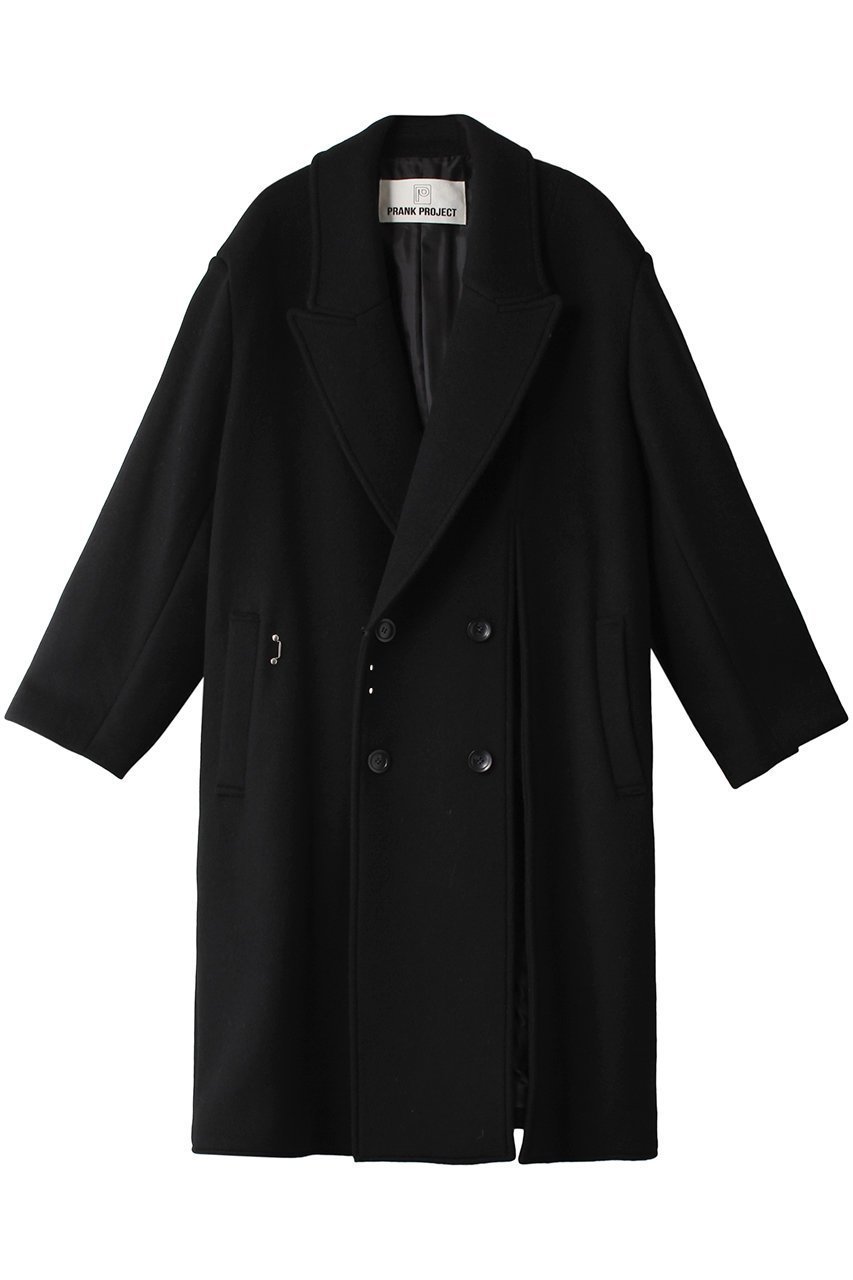 【プランク プロジェクト/PRANK PROJECT】のスリットコート/Slit Coat インテリア・キッズ・メンズ・レディースファッション・服の通販 founy(ファニー) 　ファッション　Fashion　レディースファッション　Fashion for Women　アウター　Coat / Outerwear Collection　コート・ロングコート・ピーコート　Long Coats, Peacoats & More　アシンメトリー　Asymmetrical Style　スリット　Slit, Slit Detail　フィット　Fit, Slim Fit　フロント　Front, Front Design　ロング　Long, Long-Length　BLK(ブラック)|ID: prp329100004608391 ipo3291000000035064494