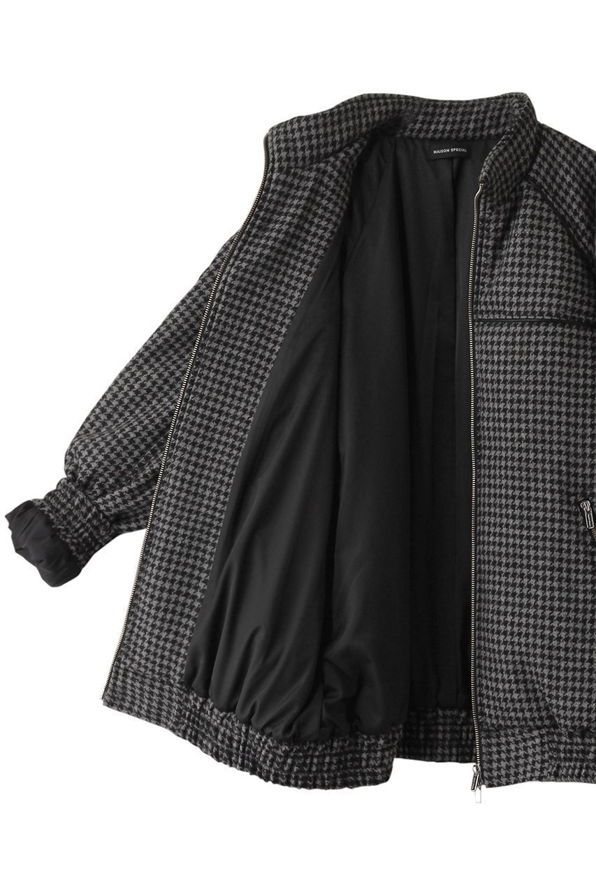 【メゾンスペシャル/MAISON SPECIAL】のPuffer Wool Blouson/パッファーウールブルゾン 人気、トレンドファッション・服の通販 founy(ファニー) 　ファッション　Fashion　レディースファッション　Fashion for Women　アウター　Coat / Outerwear Collection　レディースジャケット・軽アウター　Jackets　ブルゾンジャケット・スポーティアウター　Blouson Jackets　インナー　Innerwear　ジャケット　Jacket, Outerwear　スタンド　Stand Collar, Upright Stand　バランス　Balance, Style Balance　パイピング　Piping, Trim Design　フェイクレザー　Faux Leather, PU Leather　フロント　Front, Front Design　ブルゾン　Blouson, Bomber Jacket　防寒　Cold Protection, Winter-Ready　other-6|ID: prp329100004608392 ipo3291000000034909585