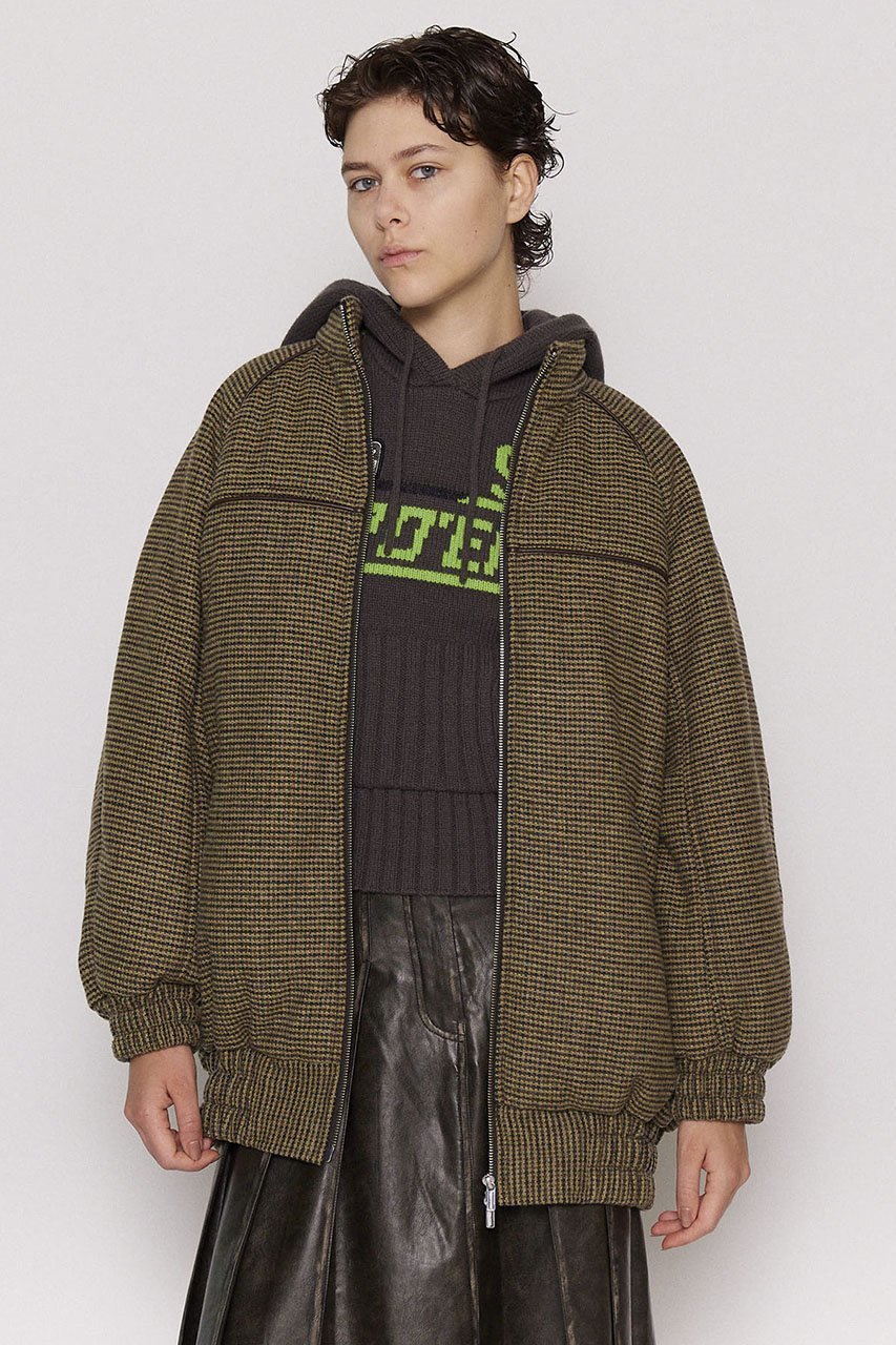 【メゾンスペシャル/MAISON SPECIAL】のPuffer Wool Blouson/パッファーウールブルゾン 人気、トレンドファッション・服の通販 founy(ファニー) 　ファッション　Fashion　レディースファッション　Fashion for Women　アウター　Coat / Outerwear Collection　レディースジャケット・軽アウター　Jackets　ブルゾンジャケット・スポーティアウター　Blouson Jackets　インナー　Innerwear　ジャケット　Jacket, Outerwear　スタンド　Stand Collar, Upright Stand　バランス　Balance, Style Balance　パイピング　Piping, Trim Design　フェイクレザー　Faux Leather, PU Leather　フロント　Front, Front Design　ブルゾン　Blouson, Bomber Jacket　防寒　Cold Protection, Winter-Ready　other-8|ID: prp329100004608392 ipo3291000000035862611