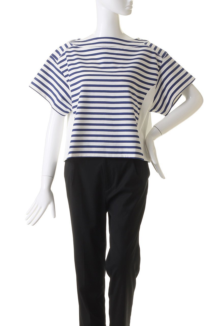 【ア ヴァケーション/A VACATION】の【ELLE SHOP 限定】ボーダーTシャツ(トートバッグ付き) 人気、トレンドファッション・服の通販 founy(ファニー) 　ファッション　Fashion　レディースファッション　Fashion for Women　トップス・カットソー　Cut & Sew Tops　シャツ・ブラウス・オフィスカジュアル　Elegant Blouses & Button-Ups　ロングTシャツ・Tシャツ　Longline T-Shirts & Tees　カットソー・ベーシックTシャツ　Cut-and-Sewn Tops / Stretch Tees & Basics　クロップド　Cropped, Short Length　ショート　Short, Short Length　スリーブ　Sleeve, Long Sleeve / Short Sleeve　フォルム　Silhouette, Form　ボーダー　Border, Stripe　水着　Swimsuit, Swimwear　other-2|ID: prp329100004608394 ipo3291000000032936471