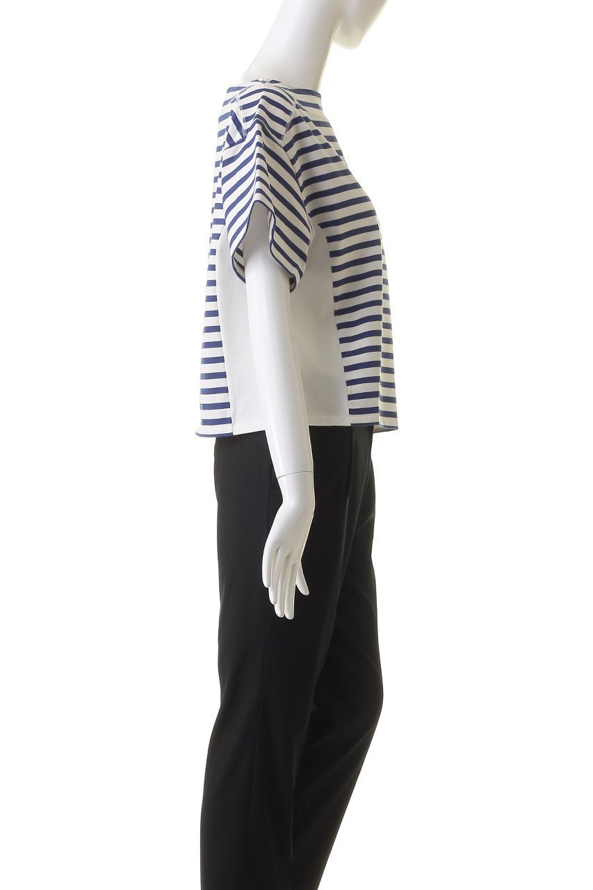 【ア ヴァケーション/A VACATION】の【ELLE SHOP 限定】ボーダーTシャツ(トートバッグ付き) 人気、トレンドファッション・服の通販 founy(ファニー) 　ファッション　Fashion　レディースファッション　Fashion for Women　トップス・カットソー　Cut & Sew Tops　シャツ・ブラウス・オフィスカジュアル　Elegant Blouses & Button-Ups　ロングTシャツ・Tシャツ　Longline T-Shirts & Tees　カットソー・ベーシックTシャツ　Cut-and-Sewn Tops / Stretch Tees & Basics　クロップド　Cropped, Short Length　ショート　Short, Short Length　スリーブ　Sleeve, Long Sleeve / Short Sleeve　フォルム　Silhouette, Form　ボーダー　Border, Stripe　水着　Swimsuit, Swimwear　other-3|ID: prp329100004608394 ipo3291000000032936480