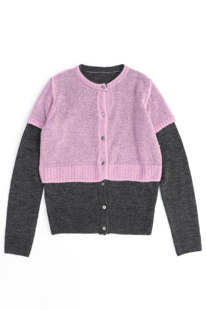 【メゾンスペシャル/MAISON SPECIAL】のReversible Knit Cardigan/リバーシブルニットカーディガン インテリア・キッズ・メンズ・レディースファッション・服の通販 founy(ファニー) 　ファッション　Fashion　レディースファッション　Fashion for Women　トップス・カットソー　Cut & Sew Tops　ニット　Knit Tops & Sweaters　カーディガン・羽織り　Layered Style Cardigans　おすすめ　Recommended / Our Picks　カーディガン　Cardigan, Knitwear　シンプル　Simple, Minimal　半袖　Short Sleeve, Half Sleeve　PNK(ピンク)|ID: prp329100004608400 ipo3291000000032936686
