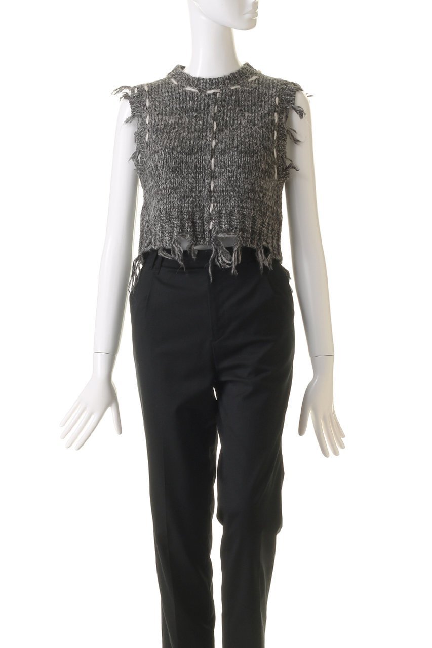【メゾンスペシャル/MAISON SPECIAL】のDistressed Effect Fringe Knit Vest/ダメージフリンジベスト 人気、トレンドファッション・服の通販 founy(ファニー) 　ファッション　Fashion　レディースファッション　Fashion for Women　トップス・カットソー　Cut & Sew Tops　ニット　Knit Tops & Sweaters　ベスト&ジレ / 重ね着スタイル　Vests & Gilets　カジュアルプルオーバー・ニットトップス　Pullovers & Knit Tops / Casual Pullovers　コンパクト　Compact, Small Size　ダメージ　Distressed, Destroyed　ハンド　Hand, Handmade　ベスト　Vest, Waistcoat　ミックス　Mix, Mixed Style　ループ　Loop, Loop Knit　おすすめ　Recommended / Our Picks　other-2|ID: prp329100004608401 ipo3291000000032936797