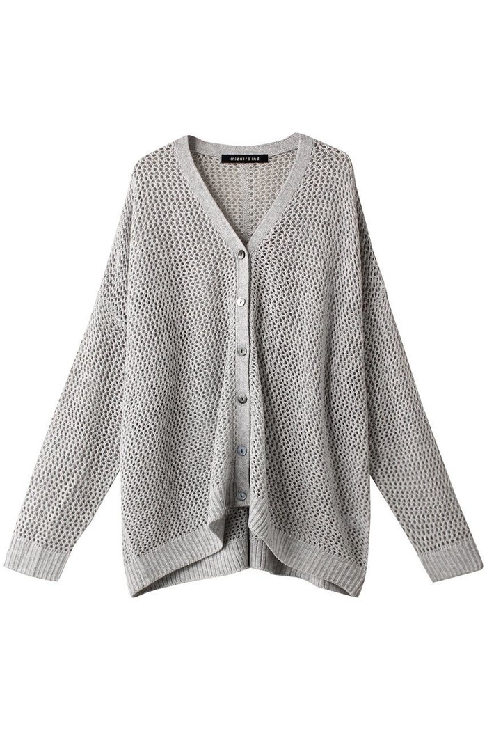 【ミズイロ インド/mizuiro ind】のmesh V neck C/D カーディガン インテリア・キッズ・メンズ・レディースファッション・服の通販 founy(ファニー) https://founy.com/ ファッション Fashion レディースファッション Fashion for Women トップス・カットソー Cut & Sew Tops ニット Knit Tops & Sweaters カーディガン・羽織り Layered Style Cardigans なめらか Smooth, Silky Texture カーディガン Cardigan, Knitwear シアー Sheer, See-Through メッシュ Mesh, Net Fabric 秋 Autumn |ID: prp329100004608404 ipo3291000000032936946