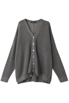 【ミズイロ インド/mizuiro ind】のmesh V neck C/D カーディガン gray|ID: prp329100004608404 ipo3291000000032936985