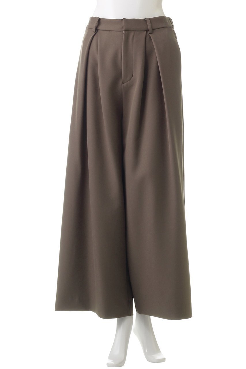 【ミディウミソリッド/MIDIUMISOLID】のhigh waist tucked straight PT パンツ 人気、トレンドファッション・服の通販 founy(ファニー) 　ファッション　Fashion　レディースファッション　Fashion for Women　パンツ　Pants & Trousers　シンプル　Simple, Minimal　ドレープ　Drape, Draping Fabric　フロント　Front, Front Design　ラップ　Wrap, Wrap Design　ワイド　Wide, Wide Fit　エレガント 上品　Elegant　other-2|ID: prp329100004608408 ipo3291000000032937186
