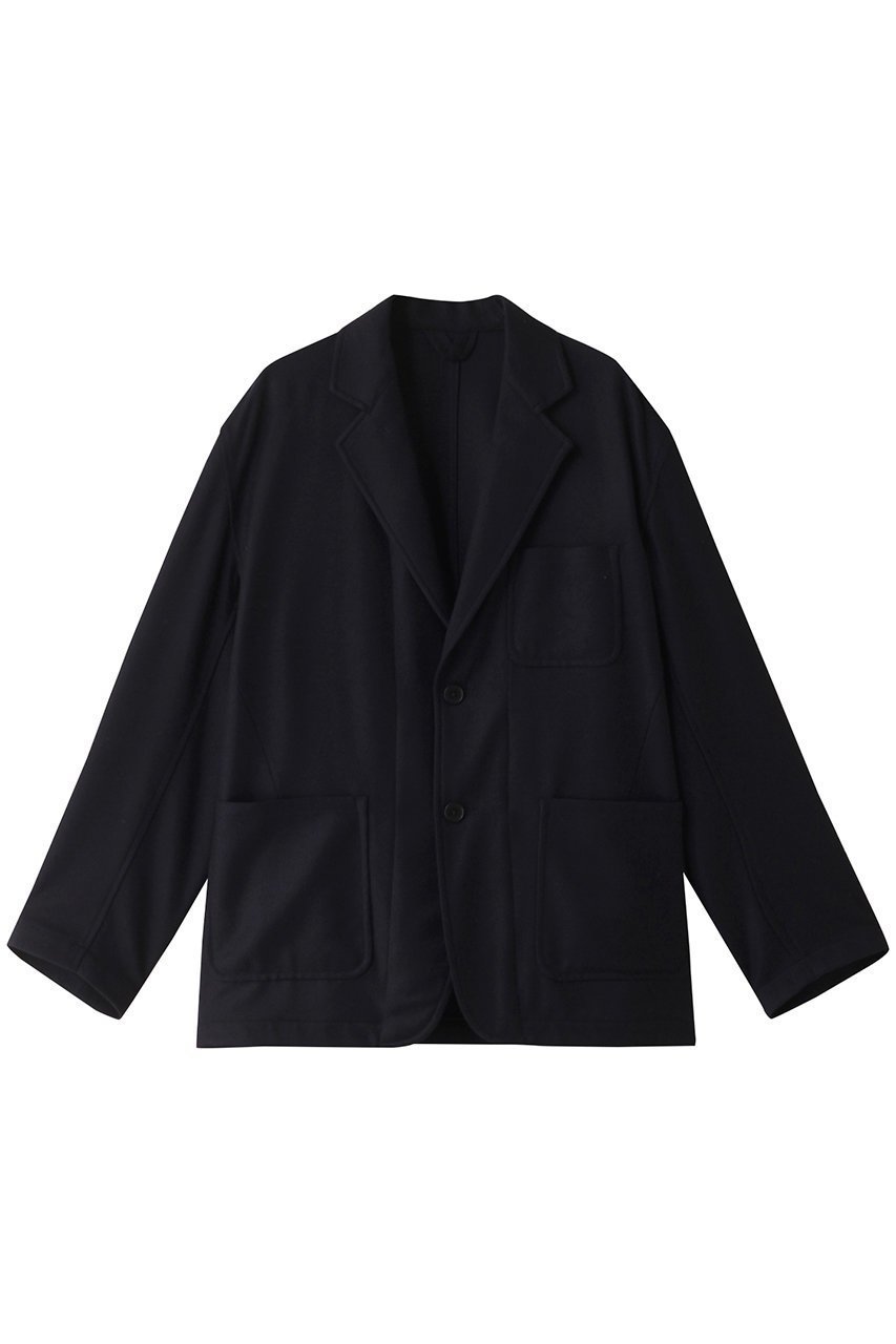 【イレーヴ/YLEVE】のウール フランネル ジャケット インテリア・キッズ・メンズ・レディースファッション・服の通販 founy(ファニー) 　ファッション　Fashion　レディースファッション　Fashion for Women　アウター　Coat / Outerwear Collection　レディースジャケット・軽アウター　Jackets　オケージョン　Occasion Wear　シンプル　Simple, Minimal　ジャケット　Jacket, Outerwear　ワーク　Workwear, Utility Style　ネイビー|ID: prp329100004608409 ipo3291000000032937206