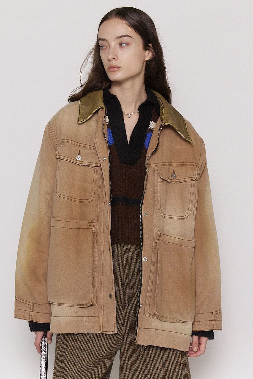 【メゾンスペシャル/MAISON SPECIAL】のWash Processing Work Blouson/ウォッシュドワークブルゾン 人気、トレンドファッション・服の通販 founy(ファニー) 　ファッション　Fashion　レディースファッション　Fashion for Women　アウター　Coat / Outerwear Collection　レディースジャケット・軽アウター　Jackets　ブルゾンジャケット・スポーティアウター　Blouson Jackets　インナー　Innerwear　ジャケット　Jacket, Outerwear　ダメージ　Distressed, Destroyed　ブルゾン　Blouson, Bomber Jacket　モダン　Modern, Contemporary　ライナー　Liner, Inner Layer　ロング　Long, Long-Length　ワーク　Workwear, Utility Style　ヴィンテージ　Vintage Style　春　Spring　秋　Autumn　other-3|ID: prp329100004608411 ipo3291000000032937612