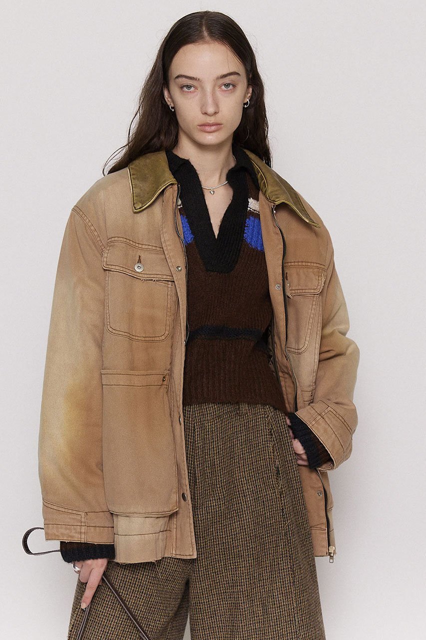 【メゾンスペシャル/MAISON SPECIAL】のWash Processing Work Blouson/ウォッシュドワークブルゾン 人気、トレンドファッション・服の通販 founy(ファニー) 　ファッション　Fashion　レディースファッション　Fashion for Women　アウター　Coat / Outerwear Collection　レディースジャケット・軽アウター　Jackets　ブルゾンジャケット・スポーティアウター　Blouson Jackets　インナー　Innerwear　ジャケット　Jacket, Outerwear　ダメージ　Distressed, Destroyed　ブルゾン　Blouson, Bomber Jacket　モダン　Modern, Contemporary　ライナー　Liner, Inner Layer　ロング　Long, Long-Length　ワーク　Workwear, Utility Style　ヴィンテージ　Vintage Style　春　Spring　秋　Autumn　other-7|ID: prp329100004608411 ipo3291000000032937649