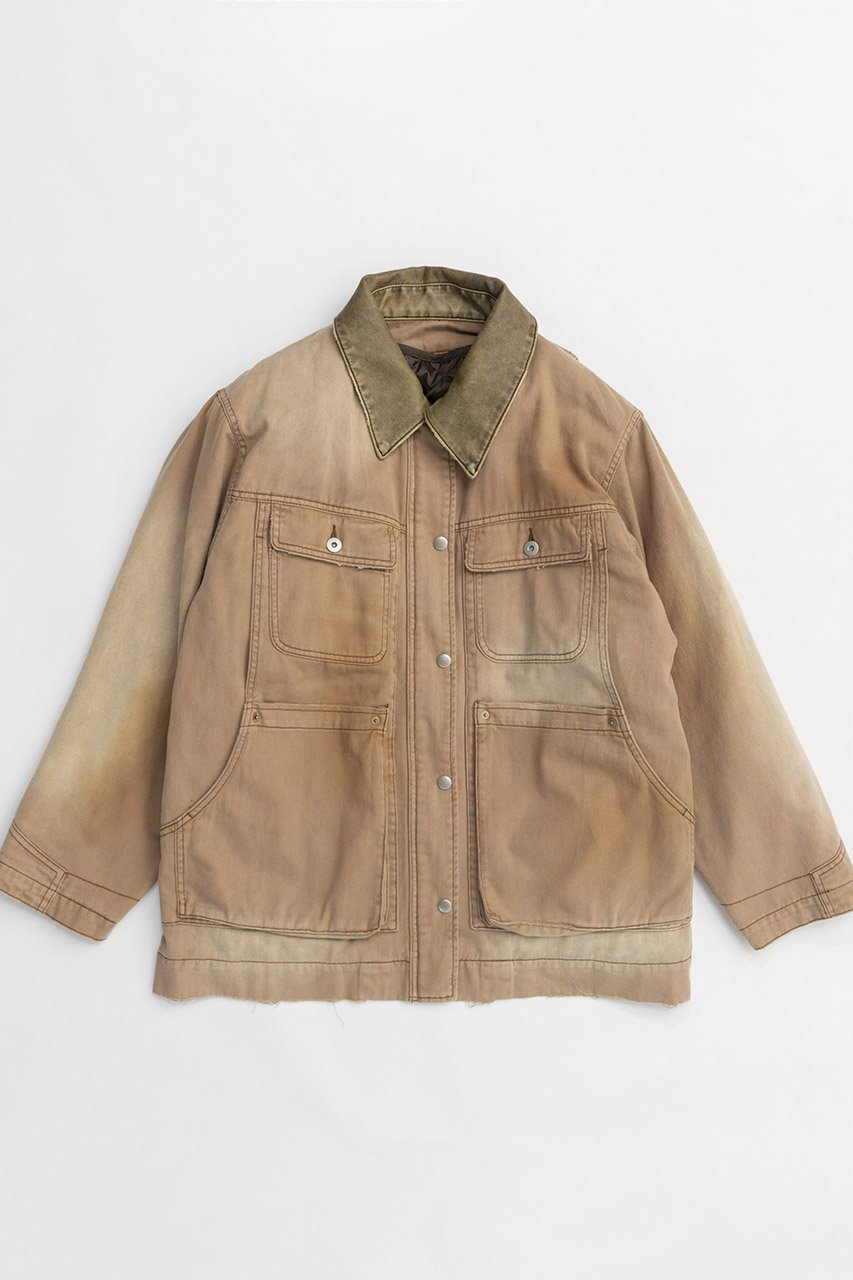 【メゾンスペシャル/MAISON SPECIAL】のWash Processing Work Blouson/ウォッシュドワークブルゾン インテリア・キッズ・メンズ・レディースファッション・服の通販 founy(ファニー) 　ファッション　Fashion　レディースファッション　Fashion for Women　アウター　Coat / Outerwear Collection　レディースジャケット・軽アウター　Jackets　ブルゾンジャケット・スポーティアウター　Blouson Jackets　インナー　Innerwear　ジャケット　Jacket, Outerwear　ダメージ　Distressed, Destroyed　フェイクレザー　Faux Leather, PU Leather　ブルゾン　Blouson, Bomber Jacket　モダン　Modern, Contemporary　ライナー　Liner, Inner Layer　ロング　Long, Long-Length　ワーク　Workwear, Utility Style　ヴィンテージ　Vintage Style　春　Spring　秋　Autumn　BGE(ベージュ)|ID: prp329100004608411 ipo3291000000034909610