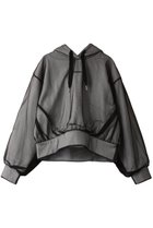 【プランク プロジェクト/PRANK PROJECT】のチュールレイヤードフーディ / Tulle Layered Hoodie 人気、トレンドファッション・服の通販 founy(ファニー) ファッション Fashion レディースファッション Fashion for Women トップス・カットソー Cut & Sew Tops シャツ・ブラウス・オフィスカジュアル Elegant Blouses & Button-Ups レディースパーカー・カジュアルフーディー Casual Hoodies & Sweatshirts ロングTシャツ・Tシャツ Longline T-Shirts & Tees スウェット・クルーネックトップス Sweatshirts & Crewnecks / Relaxed Fit Sweat Tops カットソー・ベーシックTシャツ Cut-and-Sewn Tops / Stretch Tees & Basics コンパクト Compact, Small Size チュール Tulip, Tulip Motif ベーシック Basic, Essential 春 Spring thumbnail BLK(ブラック)|ID: prp329100004608418 ipo3291000000034421580
