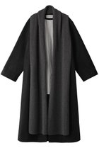 【プレインピープル/PLAIN PEOPLE】の【ESLOW】TOP MELTON ROBE COAT チャコールグレー|ID: prp329100004608423 ipo3291000000032938219