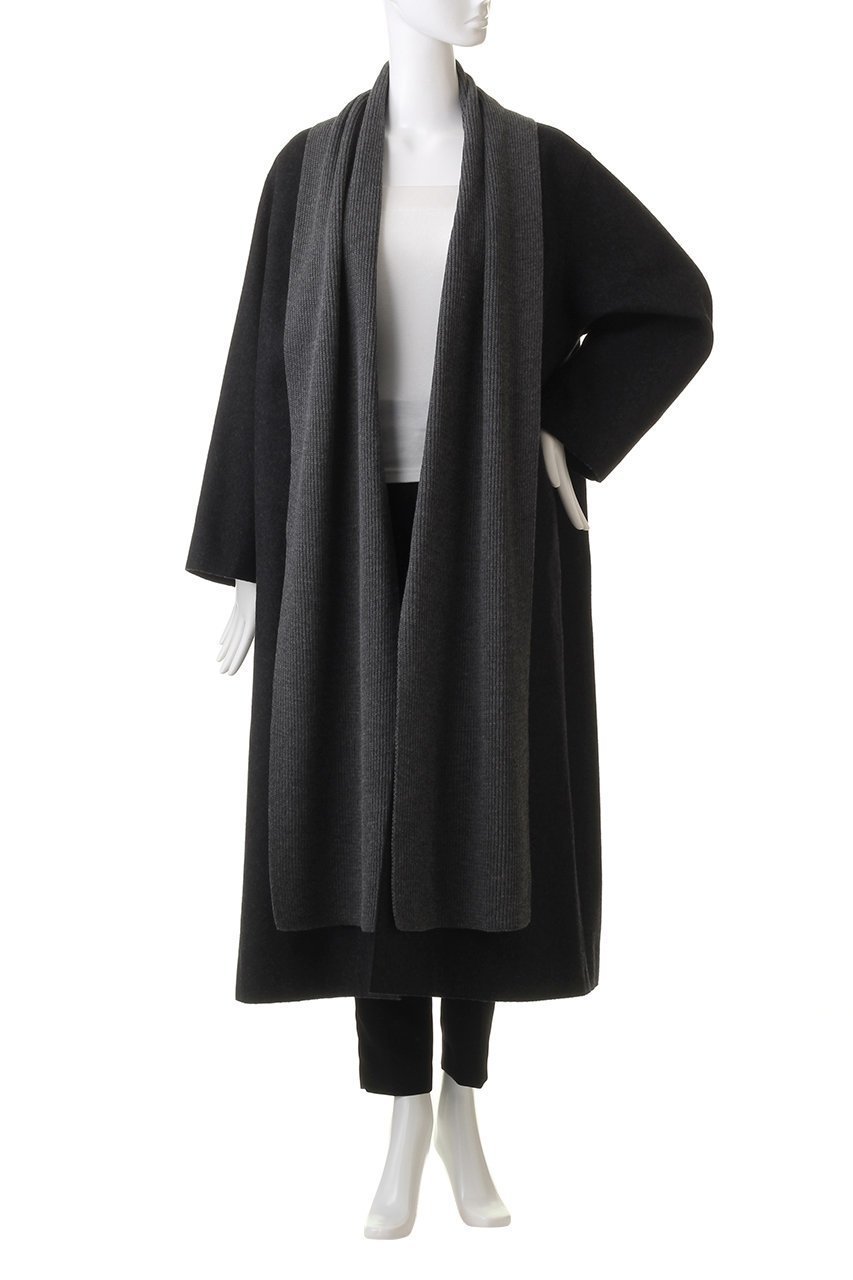 【プレインピープル/PLAIN PEOPLE】の【ESLOW】TOP MELTON ROBE COAT 人気、トレンドファッション・服の通販 founy(ファニー) 　ファッション　Fashion　レディースファッション　Fashion for Women　アウター　Coat / Outerwear Collection　コート・ロングコート・ピーコート　Long Coats, Peacoats & More　ショール　Shawl, Wrap　シンプル　Simple, Minimal　ストール　Stole, Wrap　メルトン　Melton, Heavy Wool　ロング　Long, Long-Length　other-2|ID: prp329100004608423 ipo3291000000032938235