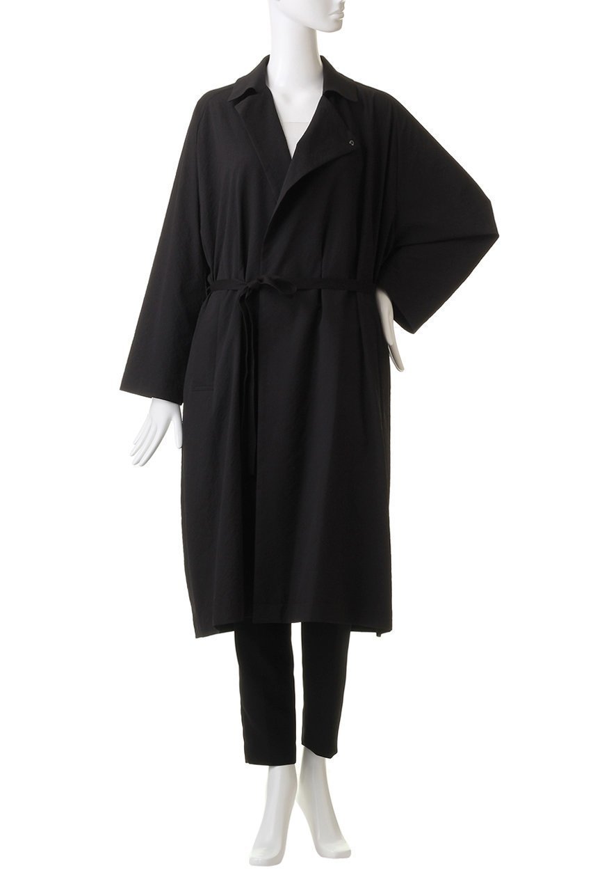 【プレインピープル/PLAIN PEOPLE】のクレータークレーターステンカラーサッシュコート 人気、トレンドファッション・服の通販 founy(ファニー) 　ファッション　Fashion　レディースファッション　Fashion for Women　アウター　Coat / Outerwear Collection　コート・ロングコート・ピーコート　Long Coats, Peacoats & More　アシンメトリー　Asymmetrical Style　リボン　Ribbon, Bow　ロング　Long, Long-Length　other-8|ID: prp329100004608427 ipo3291000000035976612