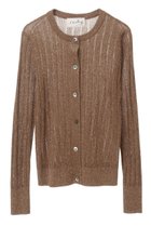 【マルティニーク/martinique】の【l heritage martinique】ラメランダムリブクルーネックカーディガン モカ|ID: prp329100004608433 ipo3291000000032938625