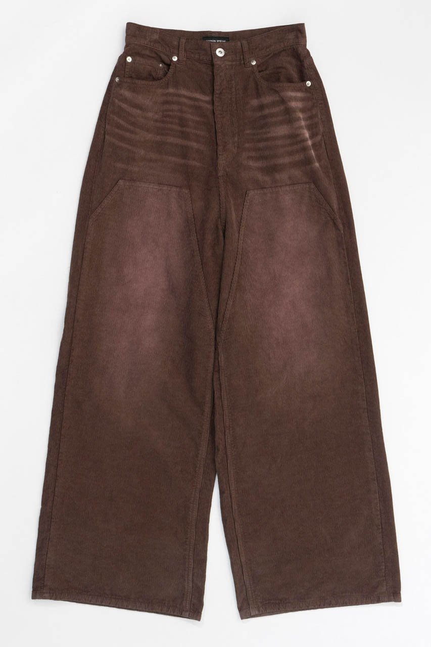 【メゾンスペシャル/MAISON SPECIAL】のCorduroy Baggy Pants/コーデュロイバギーパンツ インテリア・キッズ・メンズ・レディースファッション・服の通販 founy(ファニー) 　ファッション　Fashion　レディースファッション　Fashion for Women　パンツ　Pants & Trousers　コーデュロイ　Corduroy, Cord Fabric　シンプル　Simple, Minimal　モダン　Modern, Contemporary　ルーズ　Loose, Oversized　ヴィンテージ　Vintage Style　秋　Autumn　A/W・秋冬　Autumn/Winter　BRN(ブラウン)|ID: prp329100004608435 ipo3291000000032938647