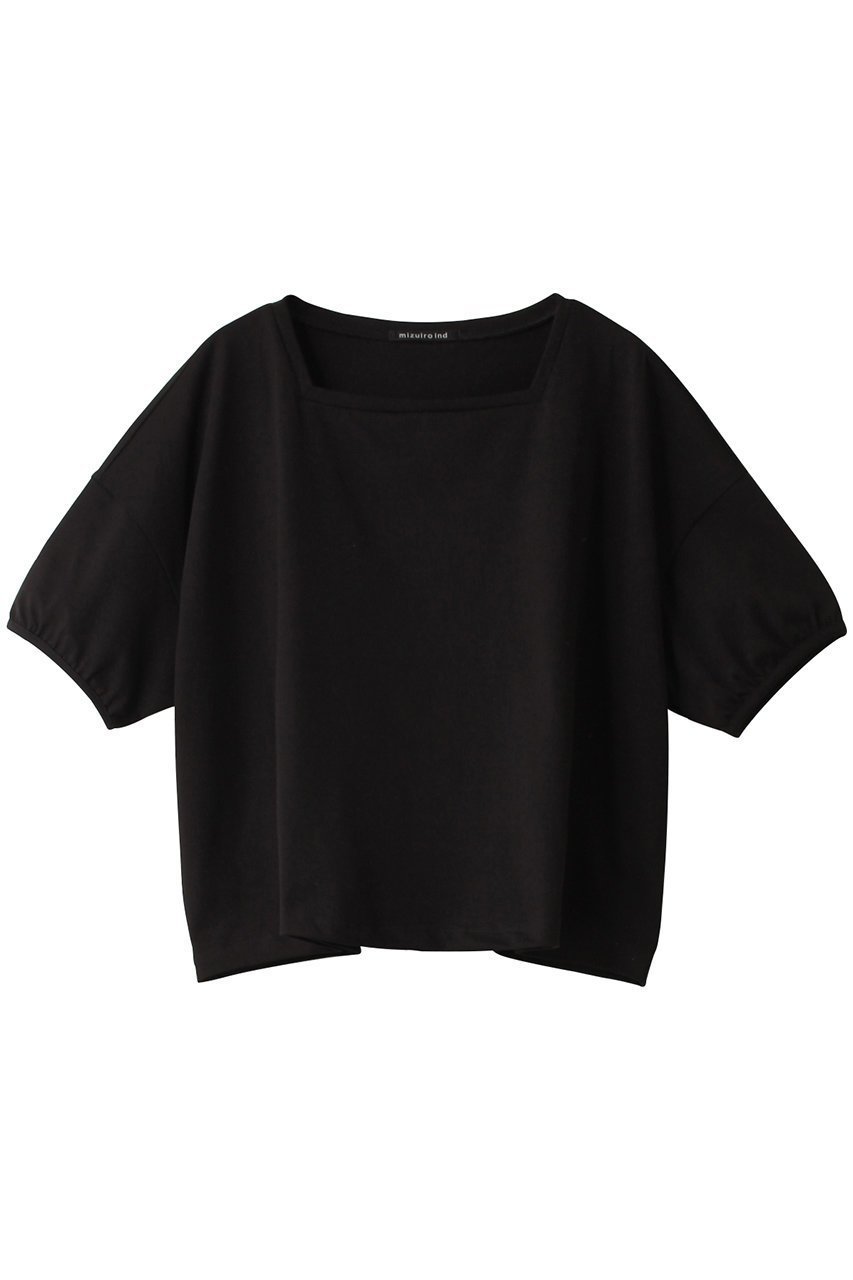 【ミズイロ インド/mizuiro ind】のsquare neck wide P/O プルオーバー インテリア・キッズ・メンズ・レディースファッション・服の通販 founy(ファニー) 　ファッション　Fashion　レディースファッション　Fashion for Women　トップス・カットソー　Cut & Sew Tops　シャツ・ブラウス・オフィスカジュアル　Elegant Blouses & Button-Ups　カジュアルプルオーバー・ニットトップス　Pullovers & Knit Tops / Casual Pullovers　ショート　Short, Short Length　スクエア　Square, Square Shape　スリーブ　Sleeve, Long Sleeve / Short Sleeve　ボトム　Bottoms, Lower Wear　リラックス　Relax, Relaxed Fit　ワイド　Wide, Wide Fit　black|ID: prp329100004608441 ipo3291000000032938756