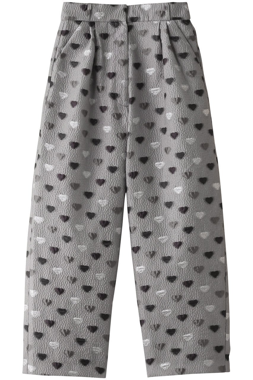 【メゾンスペシャル/MAISON SPECIAL】のHeart Jacquard Pants/ハートジャガードパンツ インテリア・キッズ・メンズ・レディースファッション・服の通販 founy(ファニー) 　ファッション　Fashion　レディースファッション　Fashion for Women　パンツ　Pants & Trousers　ジャカード／ジャガード　Jacquard, Woven Pattern　セットアップ　Set-Up, Coordinated Outfit　チュニック　Tunic, Long Top　エレガント 上品　Elegant　GRY(グレー)|ID: prp329100004608445 ipo3291000000035055623