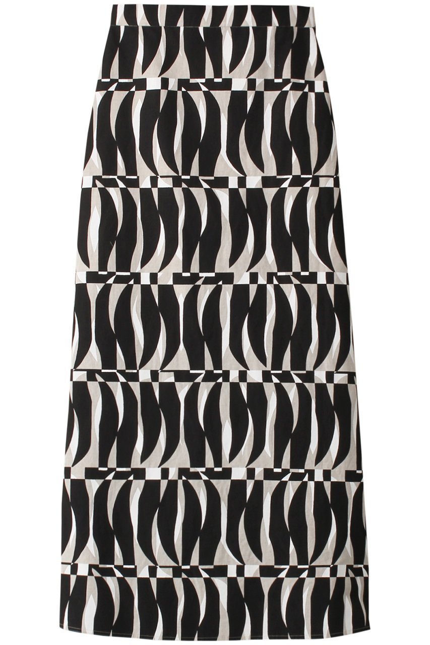 【マルティニーク/martinique】の【CURRENTAGE】Flare Long Skirt インテリア・キッズ・メンズ・レディースファッション・服の通販 founy(ファニー) 　ファッション　Fashion　レディースファッション　Fashion for Women　スカート　Skirts　ロングスカート　Long Skirts / Maxi & Midi Skirts　おすすめ　Recommended / Our Picks　サマー　Summer, Summer Style　フレア　Flare, Flared　プリント　Print, Printed Pattern　リネン　Linen, Linen Fabric　ロング　Long, Long-Length　ブラック|ID: prp329100004608446 ipo3291000000032938898
