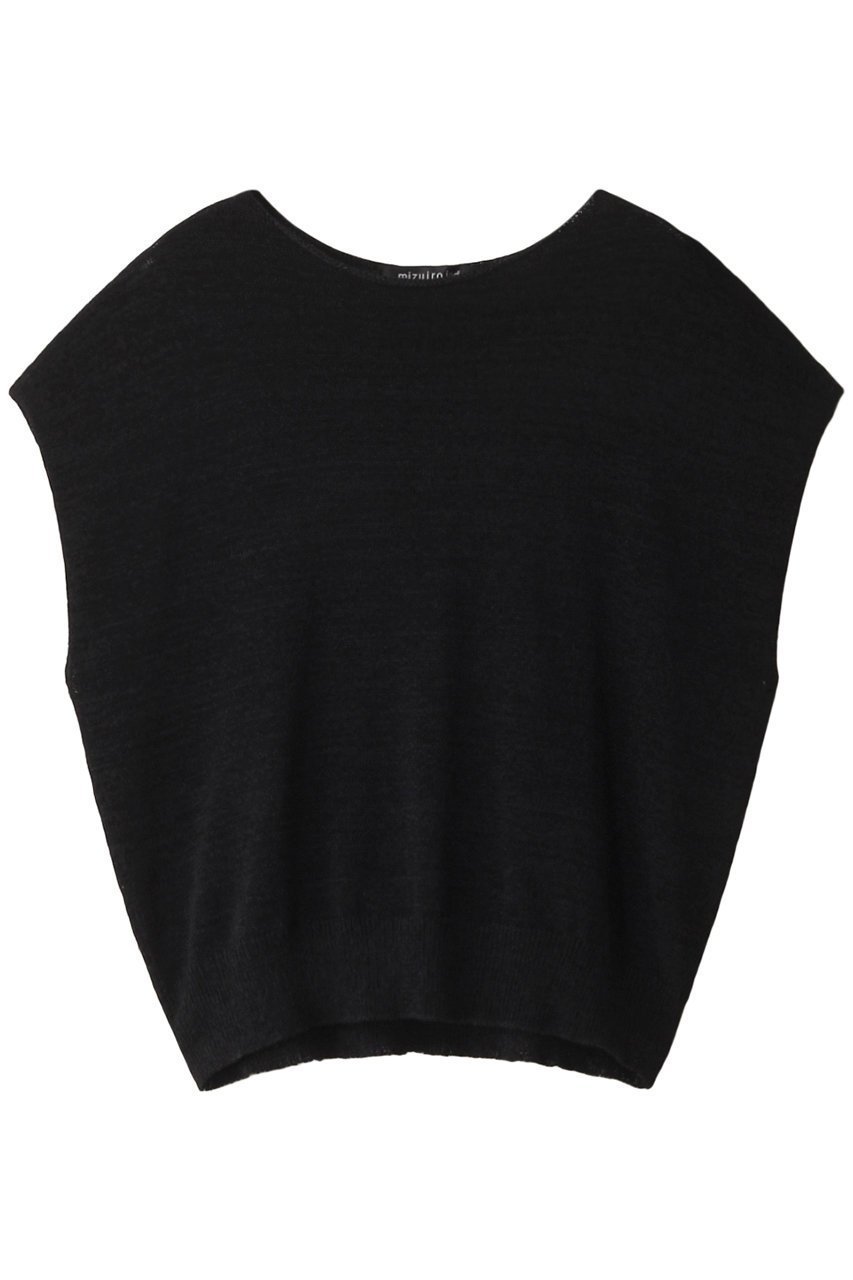 【ミズイロ インド/mizuiro ind】のtape yarn vest ベスト インテリア・キッズ・メンズ・レディースファッション・服の通販 founy(ファニー) 　ファッション　Fashion　レディースファッション　Fashion for Women　トップス・カットソー　Cut & Sew Tops　ニット　Knit Tops & Sweaters　ベスト&ジレ / 重ね着スタイル　Vests & Gilets　カジュアルプルオーバー・ニットトップス　Pullovers & Knit Tops / Casual Pullovers　インナー　Innerwear　キャミソール　Camisole, Spaghetti Strap Top　スリーブ　Sleeve, Long Sleeve / Short Sleeve　フレンチ　French, French Style　ベスト　Vest, Waistcoat　夏　Summer　black|ID: prp329100004608453 ipo3291000000032939159
