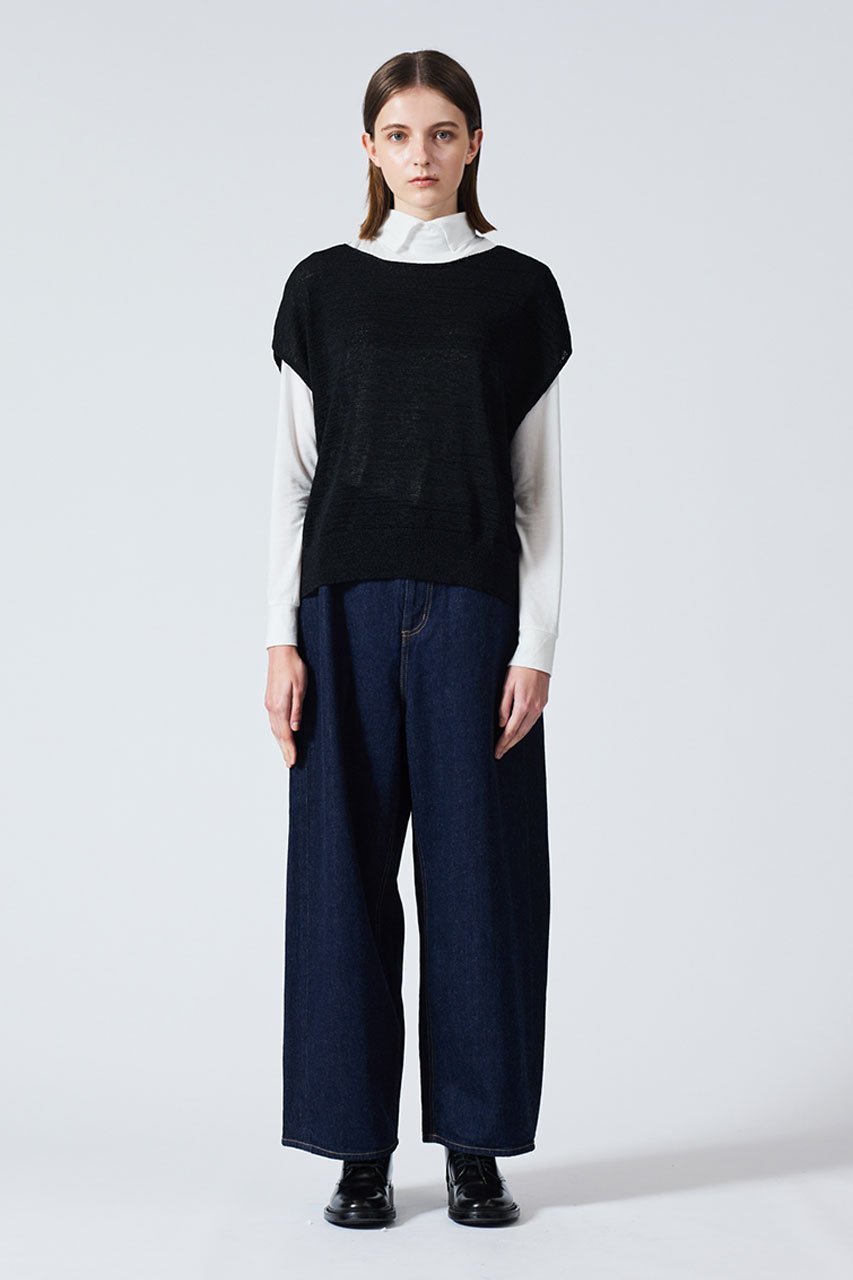 【ミズイロ インド/mizuiro ind】のtape yarn vest ベスト 人気、トレンドファッション・服の通販 founy(ファニー) 　ファッション　Fashion　レディースファッション　Fashion for Women　トップス・カットソー　Cut & Sew Tops　ニット　Knit Tops & Sweaters　ベスト&ジレ / 重ね着スタイル　Vests & Gilets　カジュアルプルオーバー・ニットトップス　Pullovers & Knit Tops / Casual Pullovers　インナー　Innerwear　キャミソール　Camisole, Spaghetti Strap Top　スリーブ　Sleeve, Long Sleeve / Short Sleeve　フレンチ　French, French Style　ベスト　Vest, Waistcoat　夏　Summer　other-7|ID: prp329100004608453 ipo3291000000032939207