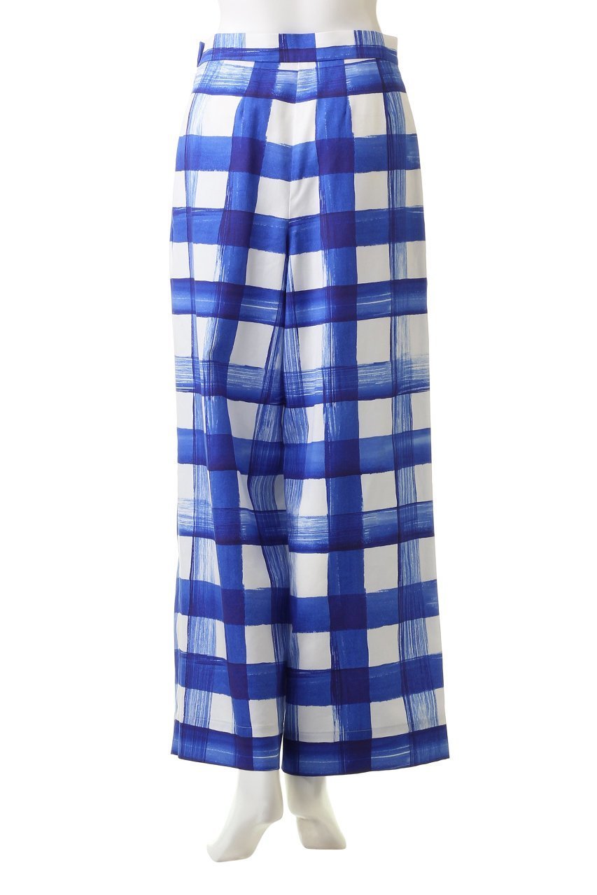 【マルティニーク/martinique】のBRUSH CHECKパンツ 人気、トレンドファッション・服の通販 founy(ファニー) 　ファッション　Fashion　レディースファッション　Fashion for Women　パンツ　Pants & Trousers　サテン　Satin, Glossy Fabric　チェック　Check, Plaid, Tartan　フロント　Front, Front Design　プリント　Print, Printed Pattern　other-4|ID: prp329100004608457 ipo3291000000032939401