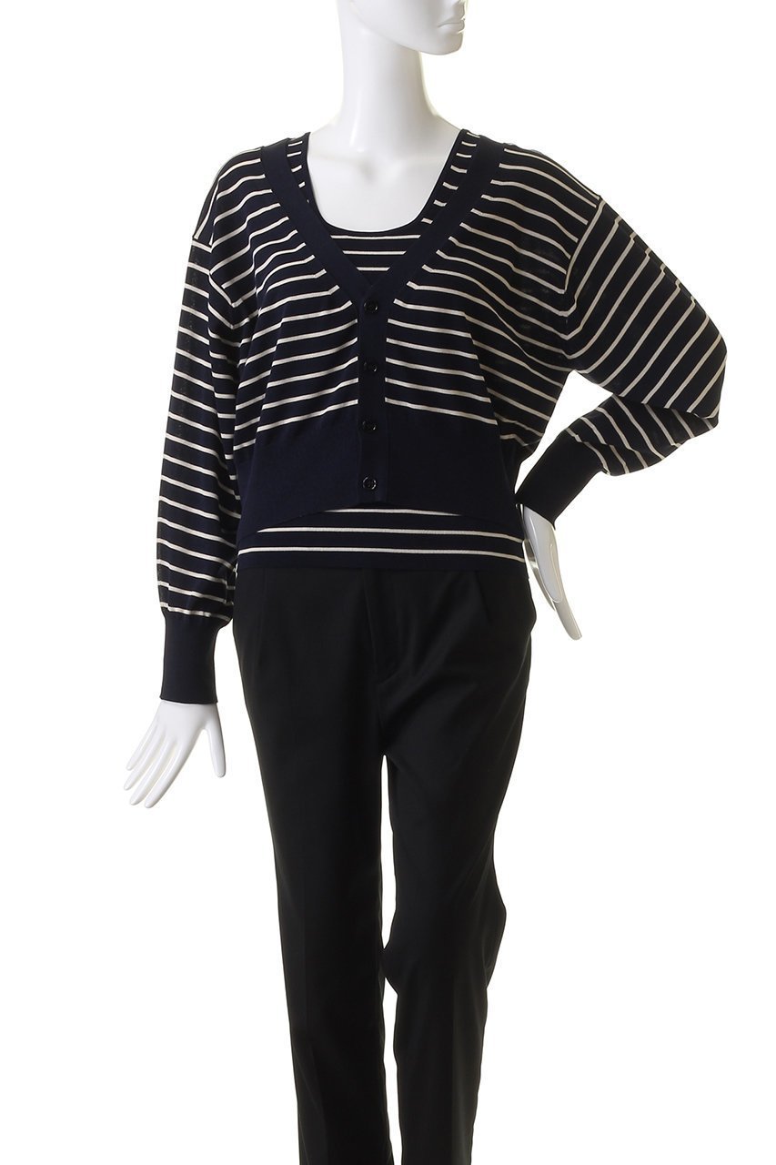 【マルティニーク/martinique】のコットンレーヨンアンサンブル 人気、トレンドファッション・服の通販 founy(ファニー) 　ファッション　Fashion　レディースファッション　Fashion for Women　トップス・カットソー　Cut & Sew Tops　ニット　Knit Tops & Sweaters　アンサンブルニット　Knit Ensembles & Twin Sets　カジュアルプルオーバー・ニットトップス　Pullovers & Knit Tops / Casual Pullovers　おすすめ　Recommended / Our Picks　カーディガン　Cardigan, Knitwear　コンパクト　Compact, Small Size　スクエア　Square, Square Shape　タンク　Tank Top, Sleeveless Top　デコルテ　Décolleté, Neckline　ネックレス　Necklace, Pendant Necklace　フェミニン　Feminine, Girly　other-2|ID: prp329100004608465 ipo3291000000035042298