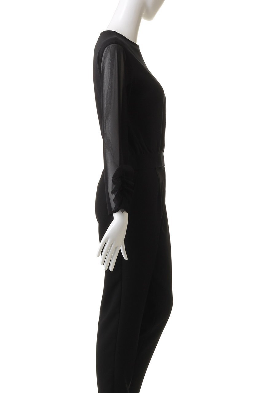 【デザイン ワークス/DESIGN WORKS】の【BEAUVET】 チュールネットプルオーバー 人気、トレンドファッション・服の通販 founy(ファニー) 　ファッション　Fashion　レディースファッション　Fashion for Women　トップス・カットソー　Cut & Sew Tops　シャツ・ブラウス・オフィスカジュアル　Elegant Blouses & Button-Ups　ロングTシャツ・Tシャツ　Longline T-Shirts & Tees　カジュアルプルオーバー・ニットトップス　Pullovers & Knit Tops / Casual Pullovers　カットソー・ベーシックTシャツ　Cut-and-Sewn Tops / Stretch Tees & Basics　シアー　Sheer, See-Through　ショート　Short, Short Length　スリーブ　Sleeve, Long Sleeve / Short Sleeve　チュール　Tulip, Tulip Motif　デニム　Denim, Jeans Material　フェミニン　Feminine, Girly　フリル　Frill, Ruffle　ロング　Long, Long-Length　エレガント 上品　Elegant　other-3|ID: prp329100004608469 ipo3291000000032939980