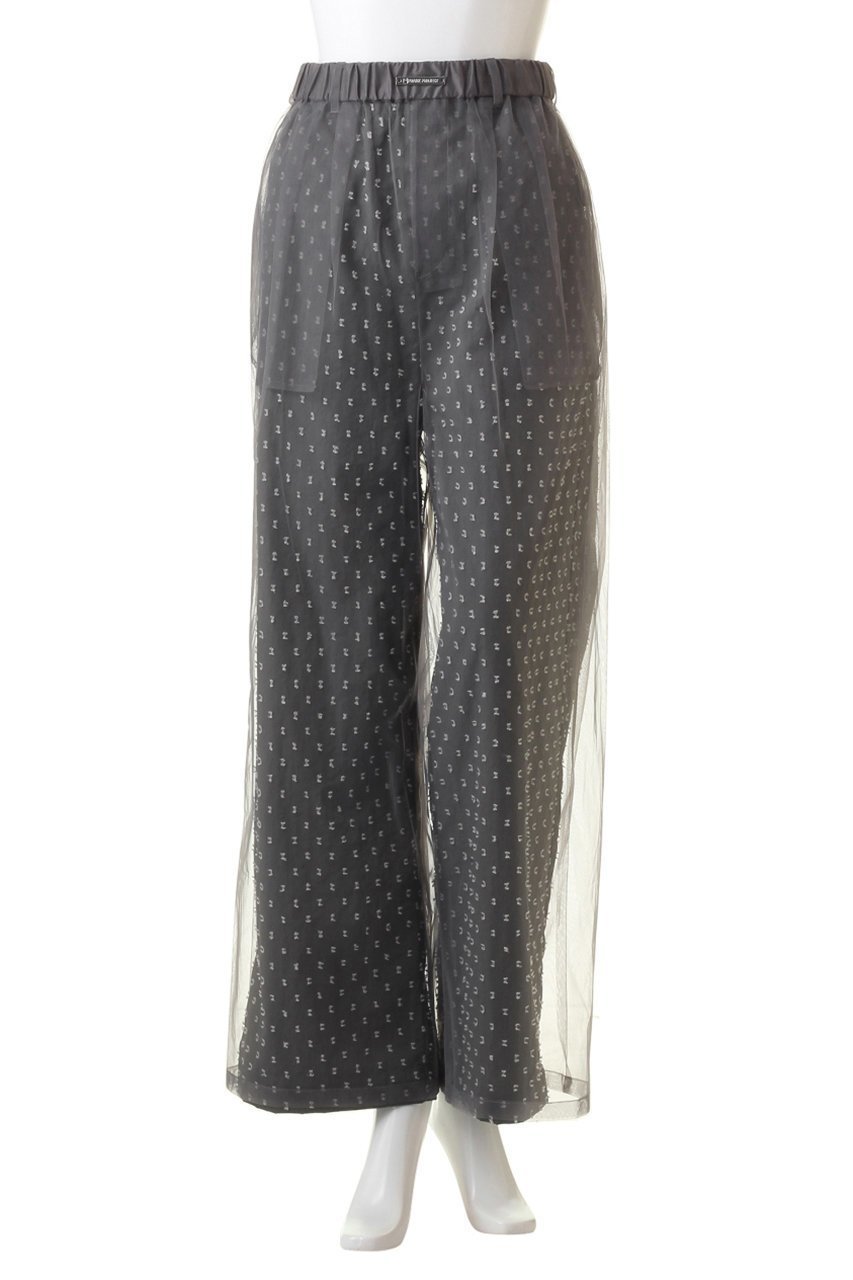 【プランク プロジェクト/PRANK PROJECT】のドットジャガードパンツ / Dot Jacquard Pants 人気、トレンドファッション・服の通販 founy(ファニー) 　ファッション　Fashion　レディースファッション　Fashion for Women　パンツ　Pants & Trousers　カットジャガード　Cut Jacquard　チュール　Tulip, Tulip Motif　デニム　Denim, Jeans Material　ドット　Polka Dot, Dot Pattern　リラックス　Relax, Relaxed Fit　other-2|ID: prp329100004608470 ipo3291000000032939994
