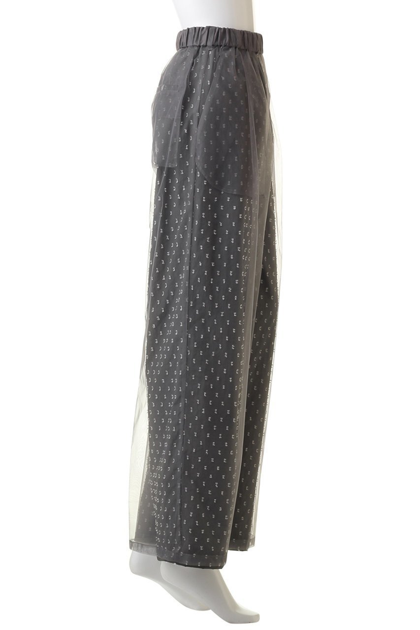 【プランク プロジェクト/PRANK PROJECT】のドットジャガードパンツ / Dot Jacquard Pants 人気、トレンドファッション・服の通販 founy(ファニー) 　ファッション　Fashion　レディースファッション　Fashion for Women　パンツ　Pants & Trousers　カットジャガード　Cut Jacquard　チュール　Tulip, Tulip Motif　デニム　Denim, Jeans Material　ドット　Polka Dot, Dot Pattern　リラックス　Relax, Relaxed Fit　other-3|ID: prp329100004608470 ipo3291000000032940004