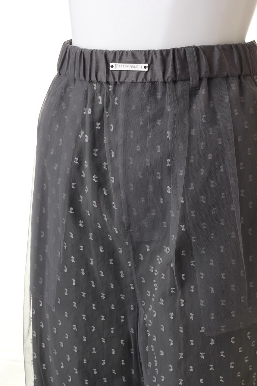 【プランク プロジェクト/PRANK PROJECT】のドットジャガードパンツ / Dot Jacquard Pants 人気、トレンドファッション・服の通販 founy(ファニー) 　ファッション　Fashion　レディースファッション　Fashion for Women　パンツ　Pants & Trousers　カットジャガード　Cut Jacquard　チュール　Tulip, Tulip Motif　デニム　Denim, Jeans Material　ドット　Polka Dot, Dot Pattern　リラックス　Relax, Relaxed Fit　other-5|ID: prp329100004608470 ipo3291000000032940019