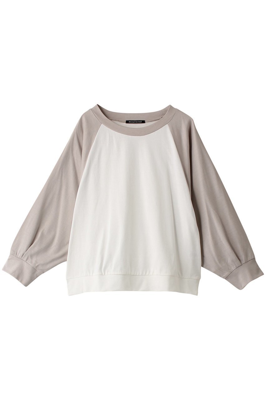 【ミズイロ インド/mizuiro ind】のbicolor raglan P/O プルオーバー インテリア・キッズ・メンズ・レディースファッション・服の通販 founy(ファニー) 　ファッション　Fashion　レディースファッション　Fashion for Women　トップス・カットソー　Cut & Sew Tops　シャツ・ブラウス・オフィスカジュアル　Elegant Blouses & Button-Ups　ロングTシャツ・Tシャツ　Longline T-Shirts & Tees　カジュアルプルオーバー・ニットトップス　Pullovers & Knit Tops / Casual Pullovers　カットソー・ベーシックTシャツ　Cut-and-Sewn Tops / Stretch Tees & Basics　スリーブ　Sleeve, Long Sleeve / Short Sleeve　ロング　Long, Long-Length　off white|ID: prp329100004608480 ipo3291000000032940564