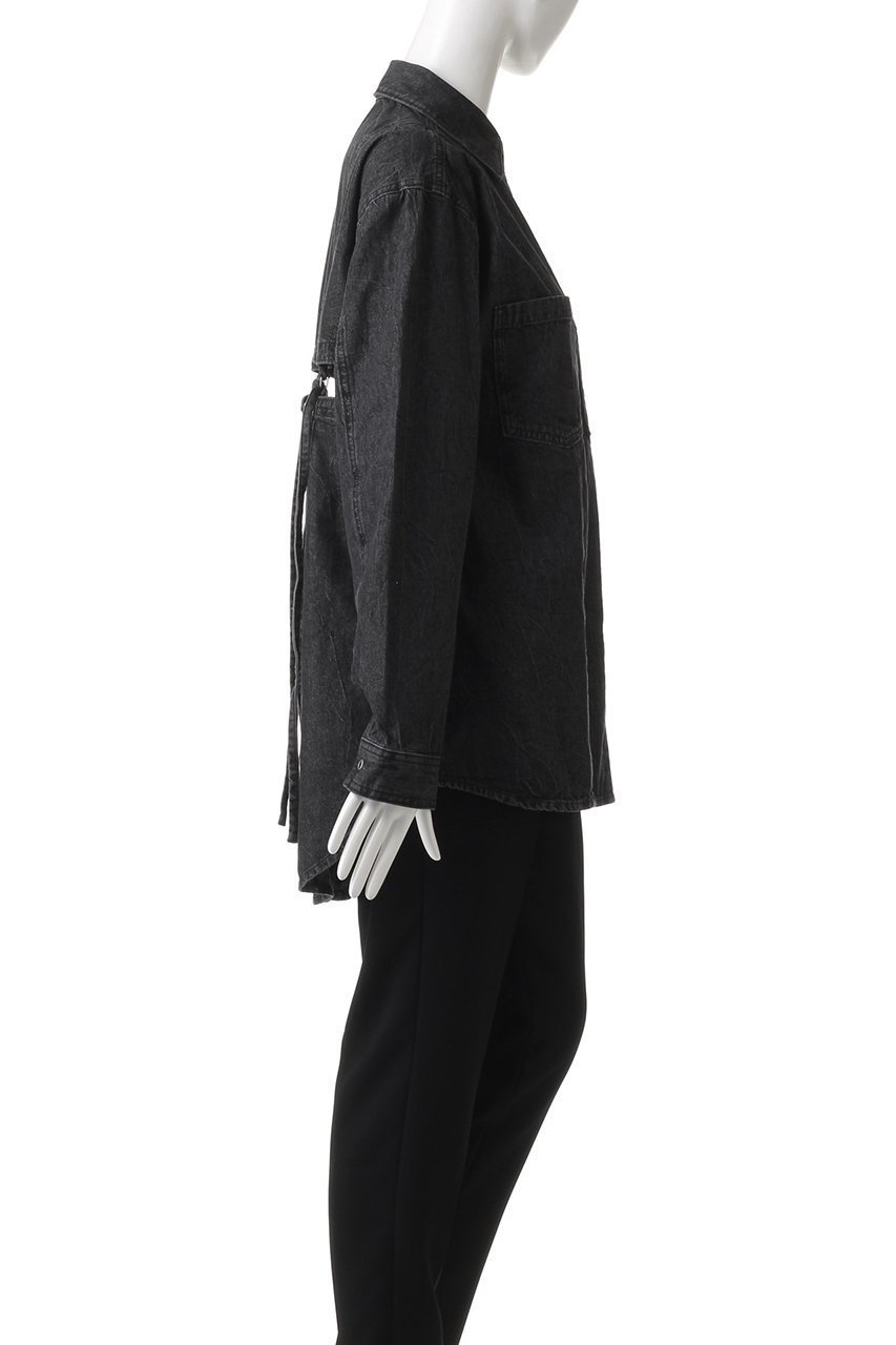 【メゾンスペシャル/MAISON SPECIAL】のバックストラップデニムシャツ 人気、トレンドファッション・服の通販 founy(ファニー) 　ファッション　Fashion　レディースファッション　Fashion for Women　トップス・カットソー　Cut & Sew Tops　シャツ・ブラウス・オフィスカジュアル　Elegant Blouses & Button-Ups　バッグ　Bags　インナー　Innerwear　スリーブ　Sleeve, Long Sleeve / Short Sleeve　タッセル　Tassel, Fringe　デニム　Denim, Jeans Material　ランダム　Random, Irregular　リボン　Ribbon, Bow　リラックス　Relax, Relaxed Fit　ロング　Long, Long-Length　other-3|ID: prp329100004608489 ipo3291000000032940847