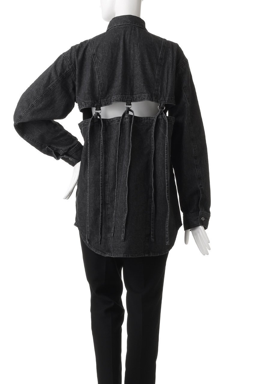 【メゾンスペシャル/MAISON SPECIAL】のバックストラップデニムシャツ 人気、トレンドファッション・服の通販 founy(ファニー) 　ファッション　Fashion　レディースファッション　Fashion for Women　トップス・カットソー　Cut & Sew Tops　シャツ・ブラウス・オフィスカジュアル　Elegant Blouses & Button-Ups　バッグ　Bags　インナー　Innerwear　スリーブ　Sleeve, Long Sleeve / Short Sleeve　タッセル　Tassel, Fringe　デニム　Denim, Jeans Material　ランダム　Random, Irregular　リボン　Ribbon, Bow　リラックス　Relax, Relaxed Fit　ロング　Long, Long-Length　other-4|ID: prp329100004608489 ipo3291000000032940856