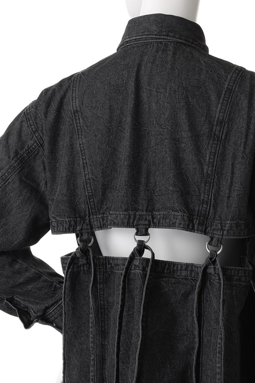 【メゾンスペシャル/MAISON SPECIAL】のバックストラップデニムシャツ 人気、トレンドファッション・服の通販 founy(ファニー) 　ファッション　Fashion　レディースファッション　Fashion for Women　トップス・カットソー　Cut & Sew Tops　シャツ・ブラウス・オフィスカジュアル　Elegant Blouses & Button-Ups　バッグ　Bags　インナー　Innerwear　スリーブ　Sleeve, Long Sleeve / Short Sleeve　タッセル　Tassel, Fringe　デニム　Denim, Jeans Material　ランダム　Random, Irregular　リボン　Ribbon, Bow　リラックス　Relax, Relaxed Fit　ロング　Long, Long-Length　other-6|ID: prp329100004608489 ipo3291000000032940877