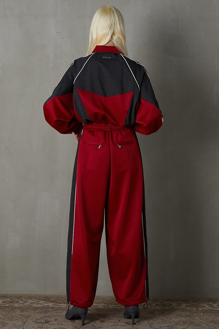 【プランク プロジェクト/PRANK PROJECT】のジャージオールインワン / Jersey All In One 人気、トレンドファッション・服の通販 founy(ファニー) 　ファッション　Fashion　レディースファッション　Fashion for Women　パンツ　Pants & Trousers　おすすめ　Recommended / Our Picks　ストライプ　Stripe, Striped Pattern　ルーズ　Loose, Oversized　切替　Switching, Contrast Panel　軽量　Lightweight, Ultra Light　other-4|ID: prp329100004608501 ipo3291000000032941269