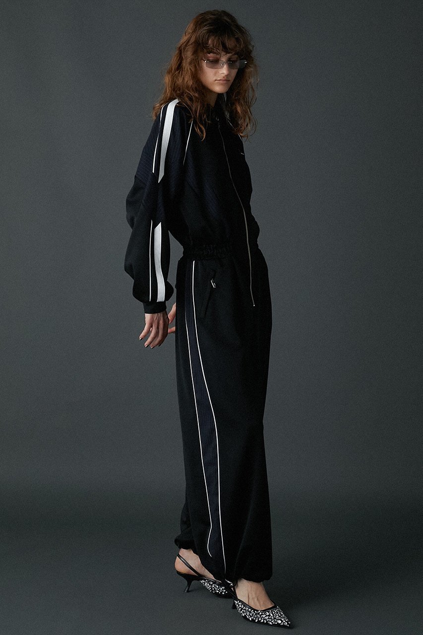 【プランク プロジェクト/PRANK PROJECT】のジャージオールインワン / Jersey All In One 人気、トレンドファッション・服の通販 founy(ファニー) ファッション Fashion レディースファッション Fashion for Women パンツ Pants & Trousers おすすめ Recommended / Our Picks ストライプ Stripe, Striped Pattern ルーズ Loose, Oversized 切替 Switching, Contrast Panel 軽量 Lightweight, Ultra Light other-4|ID: prp329100004608501 ipo3291000000034423229