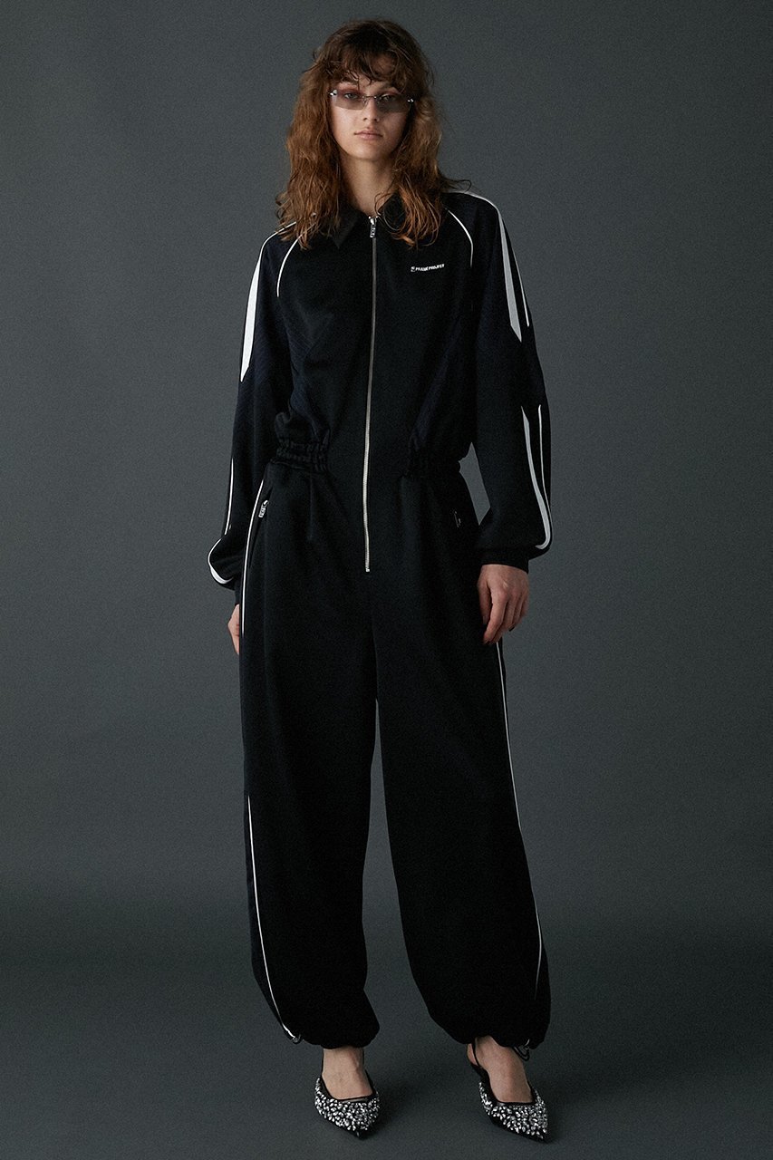 【プランク プロジェクト/PRANK PROJECT】のジャージオールインワン / Jersey All In One 人気、トレンドファッション・服の通販 founy(ファニー) ファッション Fashion レディースファッション Fashion for Women パンツ Pants & Trousers おすすめ Recommended / Our Picks ストライプ Stripe, Striped Pattern ルーズ Loose, Oversized 切替 Switching, Contrast Panel 軽量 Lightweight, Ultra Light other-5|ID: prp329100004608501 ipo3291000000034423230