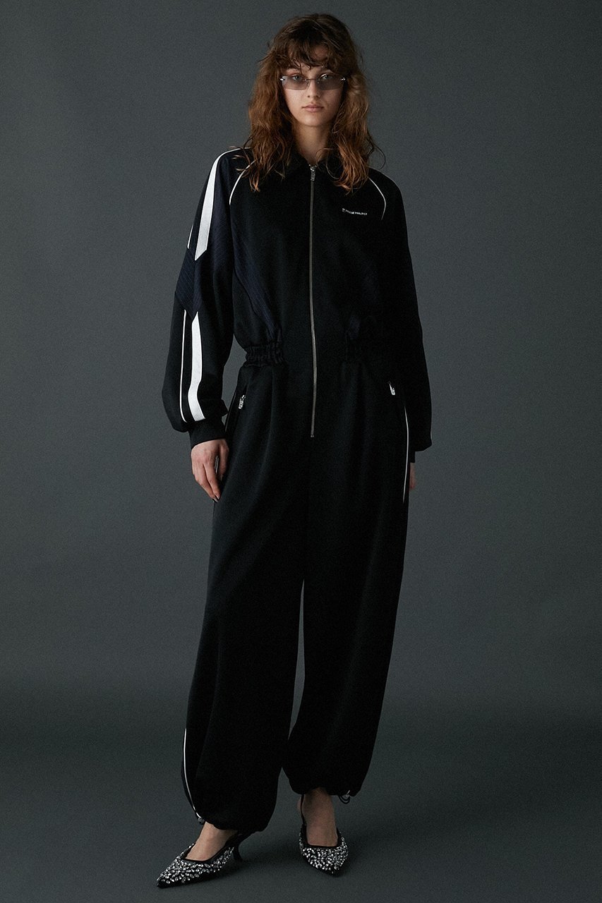 【プランク プロジェクト/PRANK PROJECT】のジャージオールインワン / Jersey All In One 人気、トレンドファッション・服の通販 founy(ファニー) ファッション Fashion レディースファッション Fashion for Women パンツ Pants & Trousers おすすめ Recommended / Our Picks ストライプ Stripe, Striped Pattern ルーズ Loose, Oversized 切替 Switching, Contrast Panel 軽量 Lightweight, Ultra Light other-6|ID: prp329100004608501 ipo3291000000034423231