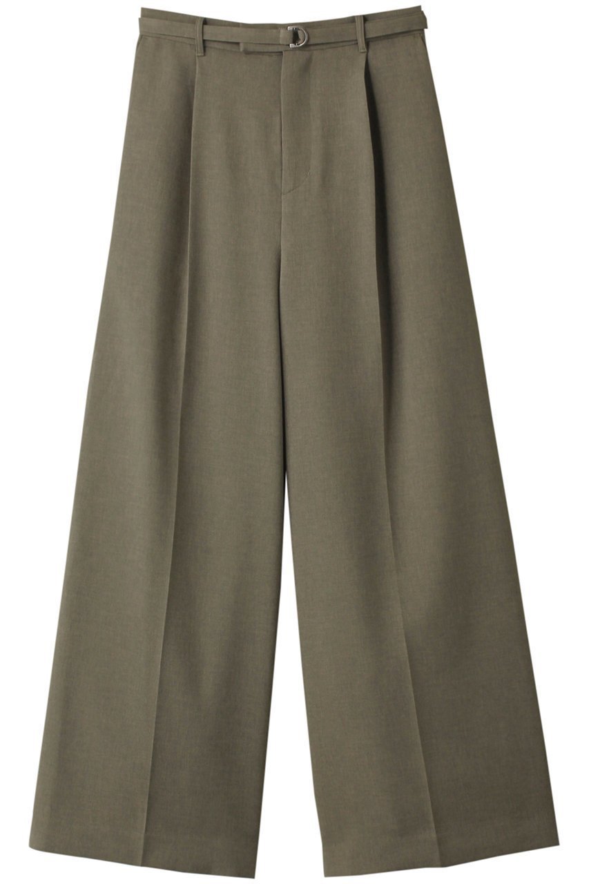 【ミディウミソリッド/MIDIUMISOLID】のstraight wide PT パンツ インテリア・キッズ・メンズ・レディースファッション・服の通販 founy(ファニー) 　ファッション　Fashion　レディースファッション　Fashion for Women　パンツ　Pants & Trousers　おすすめ　Recommended / Our Picks　シンプル　Simple, Minimal　セットアップ　Set-Up, Coordinated Outfit　センター　Center, Center Line　ベスト　Vest, Waistcoat　ワイド　Wide, Wide Fit　khaki|ID: prp329100004608506 ipo3291000000032941333