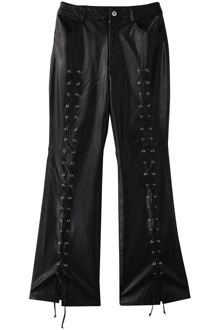 【プランク プロジェクト/PRANK PROJECT】のレースアップヴィーガンレザーパンツ / Lace-Up Vegan Leather Pants インテリア・キッズ・メンズ・レディースファッション・服の通販 founy(ファニー) https://founy.com/ ファッション Fashion レディースファッション Fashion for Women パンツ Pants & Trousers おすすめ Recommended / Our Picks シンプル Simple, Minimal チュニック Tunic, Long Top 冬 Winter / This Winter |ID: prp329100004608508 ipo3291000000032941385