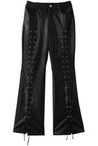 【プランク プロジェクト/PRANK PROJECT】のレースアップヴィーガンレザーパンツ / Lace-Up Vegan Leather Pants BLK(ブラック)|ID: prp329100004608508 ipo3291000000032941394