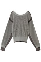 【エッセン ロートレアモン/ESSEN LAUTREAMONT】のハイショクメッシュ2WAYニット 人気、トレンドファッション・服の通販 founy(ファニー) ファッション Fashion レディースファッション Fashion for Women トップス・カットソー Cut & Sew Tops ニット Knit Tops & Sweaters カジュアルプルオーバー・ニットトップス Pullovers & Knit Tops / Casual Pullovers シンプル Simple, Minimal メッシュ Mesh, Net Fabric thumbnail グレー|ID: prp329100004608509 ipo3291000000032941416